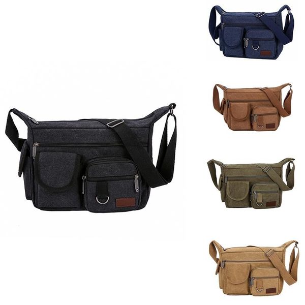 evening bags multi-pocket canvas men's shoulder bag fashion large capacity tool casual messenger
evening bags multi-pocket canvas men's shoulder bag fashion large capacity tool casual messenger
