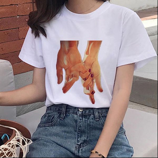 2021 summer female t shirt gesture printing new t shirt spoof casual t shirt o neck short sleeved harajuku white
2021 summer female t shirt gesture printing new t shirt spoof casual t shirt o neck short sleeved harajuku white