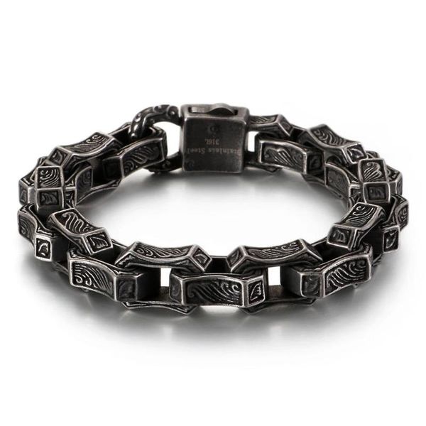 link, chain vintage square biker bracelet hiphop men black stainless steel cuff punk box custom bangle man fashion jewelry
link, chain vintage square biker bracelet hiphop men black stainless steel cuff punk box custom bangle man fashion jewelry