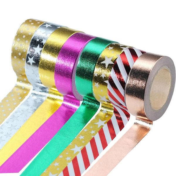 gift wrap 10mx15mm gold foil washi adhesive masking tape sticker decoration multi-colored diy scrapbooking tool decorative stationery
gift wrap 10mx15mm gold foil washi adhesive masking tape sticker decoration multi-colored diy scrapbooking tool decorative stationery