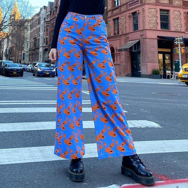 women's pants & capris casual home women clothing printed blue y2k summer high waist loose female flared e girl aesthetic streetwears t, Black;white
women's pants & capris casual home women clothing printed blue y2k summer high waist loose female flared e girl aesthetic streetwears t, Black;white