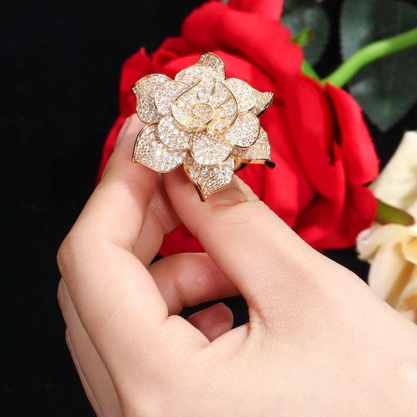 wedding rings elegant big flower gold filled for women white zircon rhinestone finger ring stone romantic gift engagement jewelry, Slivery;golden
wedding rings elegant big flower gold filled for women white zircon rhinestone finger ring stone romantic gift engagement jewelry, Slivery;golden