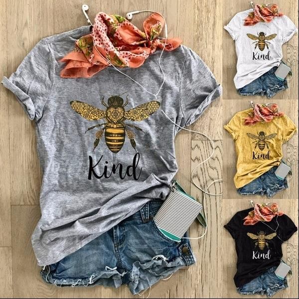 2021 bee flower kawaii print t shirt women fashion t shirt graphic cute flower tshirt plus size casual bohemia tees female, White
2021 bee flower kawaii print t shirt women fashion t shirt graphic cute flower tshirt plus size casual bohemia tees female, White