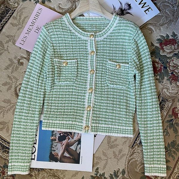 women's knits & tees good quality 2021 early spring striped long sleeve celebrity sweater coat green pink round neck knitted cardigan, White
women's knits & tees good quality 2021 early spring striped long sleeve celebrity sweater coat green pink round neck knitted cardigan, White