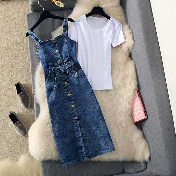 2021 women's sets spring new denim spaghetti strap suit summer short-sleeved t-shirt + jeans overalls es 2pcs y161 3l2g, Black;gray
2021 women's sets spring new denim spaghetti strap suit summer short-sleeved t-shirt + jeans overalls es 2pcs y161 3l2g, Black;gray