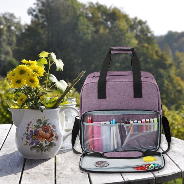 storage bags universal overlock small sewing machine tote bag with shoulder strap and sturdy handle dual-purpose carrying 
storage bags universal overlock small sewing machine tote bag with shoulder strap and sturdy handle dual-purpose carrying