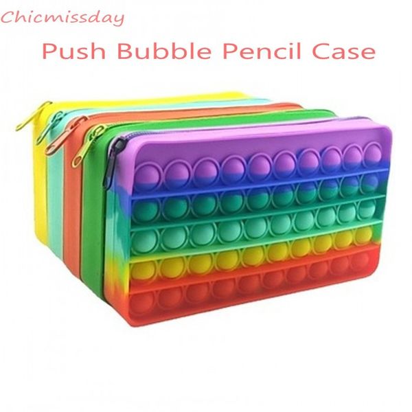 fidget toys pencil case colorful push bubble sensory squishy stress reliever autism needs anti-stress rainbow toy for children c2998
fidget toys pencil case colorful push bubble sensory squishy stress reliever autism needs anti-stress rainbow toy for children c2998