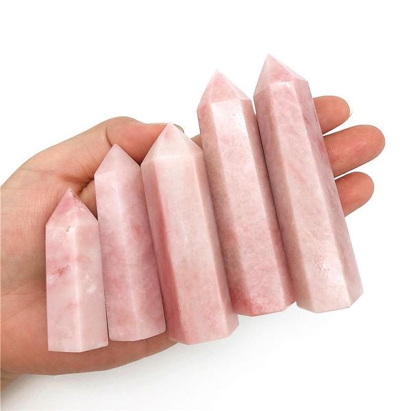 decorative objects & figurines beautiful 1pc natural pink opal point tower healing stone wand obelisk energy pyramid love quartz crystals
decorative objects & figurines beautiful 1pc natural pink opal point tower healing stone wand obelisk energy pyramid love quartz crystals