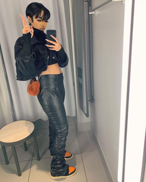 ruched stacked leather leggings women pant casual pu warm femaletrousers slim fit autumn high waist, Black;white
ruched stacked leather leggings women pant casual pu warm femaletrousers slim fit autumn high waist, Black;white