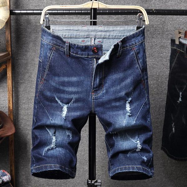 men's jeans wimilous the and men stretch denim 5 minutes of pants hole beggar tide cultivate one's morality personality worn short, Blue
men's jeans wimilous the and men stretch denim 5 minutes of pants hole beggar tide cultivate one's morality personality worn short, Blue
