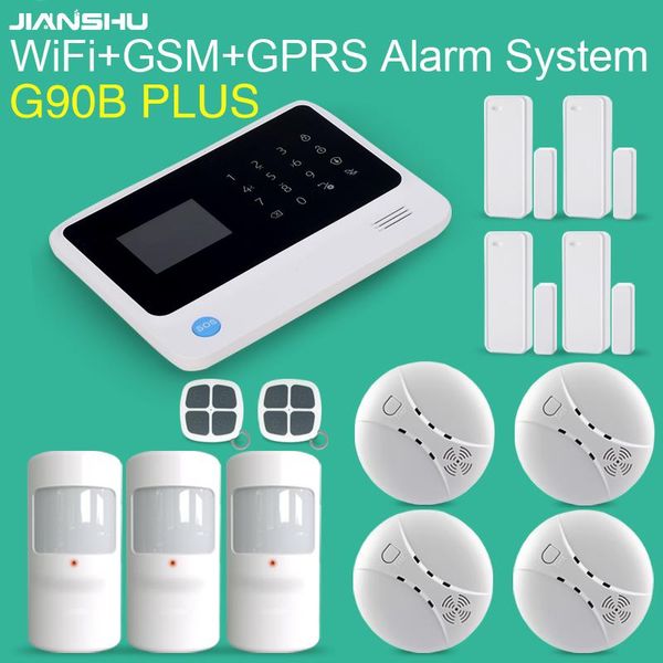 alarm systems jianshu gsm wifi gprs sms burglar home security mobile app control smart intruder system work with smoke detector
alarm systems jianshu gsm wifi gprs sms burglar home security mobile app control smart intruder system work with smoke detector