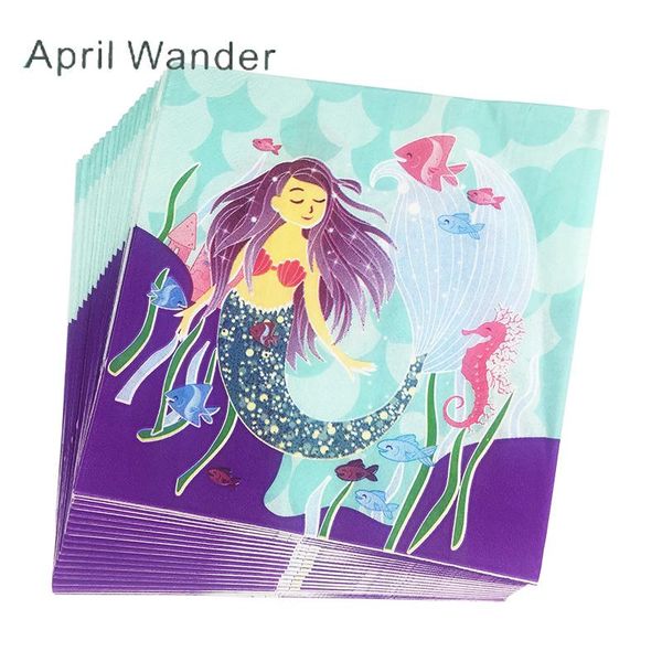 packaging dinner service 20pcs/lot style lovely little mermaid paper napkins towels for happy birthday supplies party weeding decorations
packaging dinner service 20pcs/lot style lovely little mermaid paper napkins towels for happy birthday supplies party weeding decorations