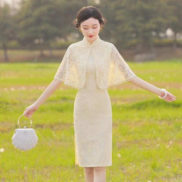 ethnic clothing elegant cheongsam summer young girl qipao dresses improved ladies retro chinese traditional lace bodycon women dress, Red
ethnic clothing elegant cheongsam summer young girl qipao dresses improved ladies retro chinese traditional lace bodycon women dress, Red
