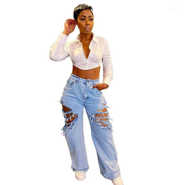 women's jeans women high waist hole ripped wash slim straight woman wide leg denim pants fashion baggy rippde, Blue
women's jeans women high waist hole ripped wash slim straight woman wide leg denim pants fashion baggy rippde, Blue