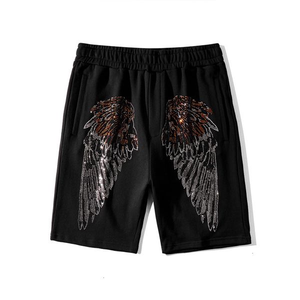 2021 men's trend drilling wing casual beach shorts women spring and summer new style pure cotton athletic pants 08vx, White;black
2021 men's trend drilling wing casual beach shorts women spring and summer new style pure cotton athletic pants 08vx, White;black