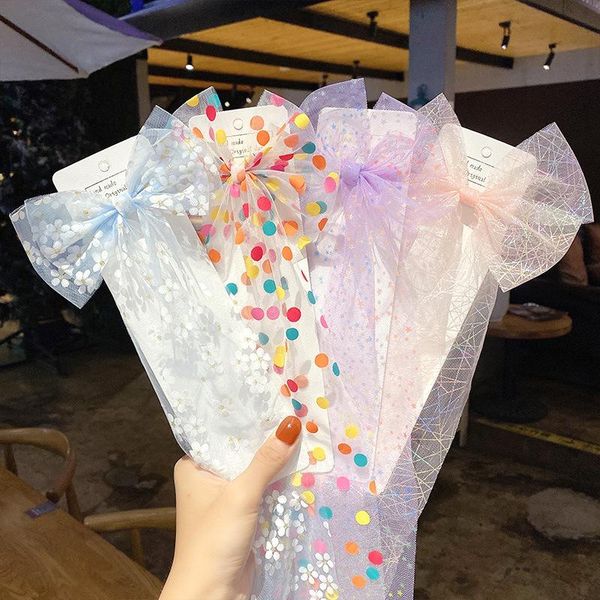 hair accessories color wave point bow ribbon girls cute women hairpins fashion net yar pearl clips ornament, Slivery;white
hair accessories color wave point bow ribbon girls cute women hairpins fashion net yar pearl clips ornament, Slivery;white