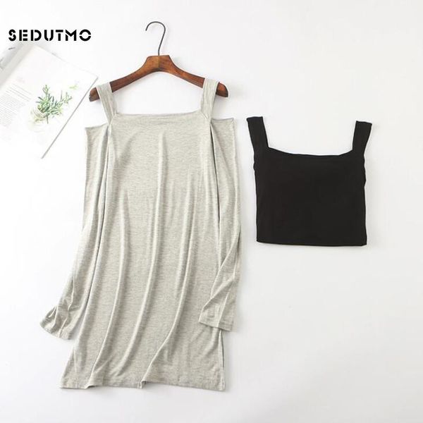 casual dresses sedutmo summer off shoulder t shirt dress women spring modal basic long sleeve elastic party beach ed770, Black;gray
casual dresses sedutmo summer off shoulder t shirt dress women spring modal basic long sleeve elastic party beach ed770, Black;gray