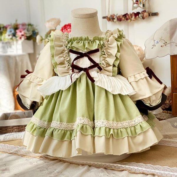 girl's dresses miayii baby clothing spanish vintage lolita sweet cute ball gown ruffles bow birthday easter princess dress for girls y3, Red;yellow
girl's dresses miayii baby clothing spanish vintage lolita sweet cute ball gown ruffles bow birthday easter princess dress for girls y3, Red;yellow