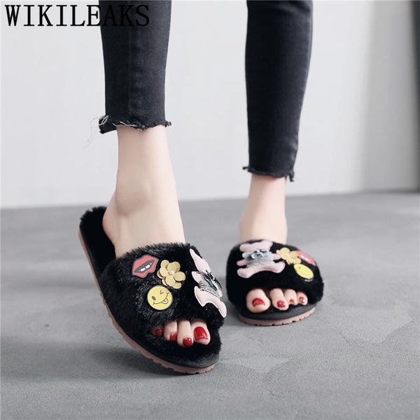 slippers indoor bedroom winter cute 2021 women flat shoes fashion designer plush house buty damskie, Black
slippers indoor bedroom winter cute 2021 women flat shoes fashion designer plush house buty damskie, Black