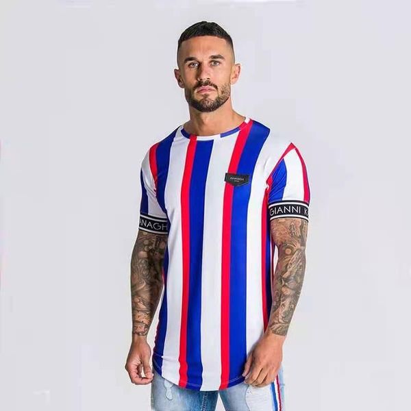 men's t-shirts foreign trade for europe and america stripe short sleeve shirt fashion clothing running leisure fitness t-shirt, White;black
men's t-shirts foreign trade for europe and america stripe short sleeve shirt fashion clothing running leisure fitness t-shirt, White;black