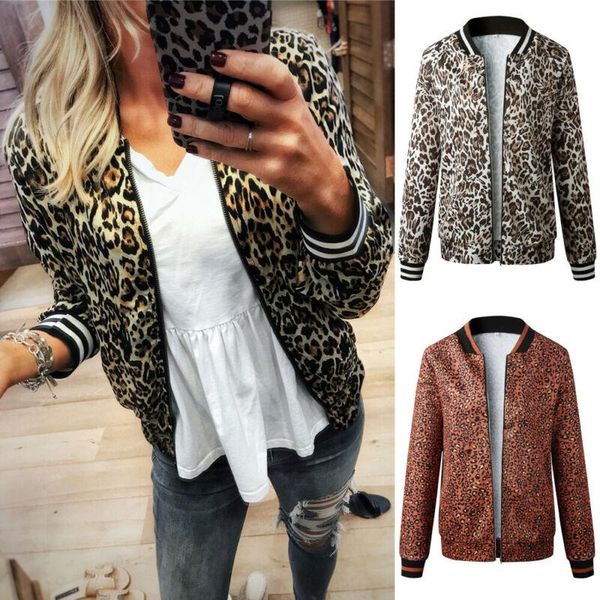 women's jackets fashion women leopard zipper up jacket coat lady long sleeve slim fit outwear, Black;brown
women's jackets fashion women leopard zipper up jacket coat lady long sleeve slim fit outwear, Black;brown