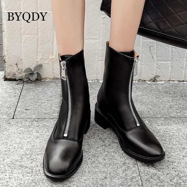 boots byqdy gothic style woman autumn fashion handmade pu leather retro square short front zipper motorcycle botas mujer, Black
boots byqdy gothic style woman autumn fashion handmade pu leather retro square short front zipper motorcycle botas mujer, Black