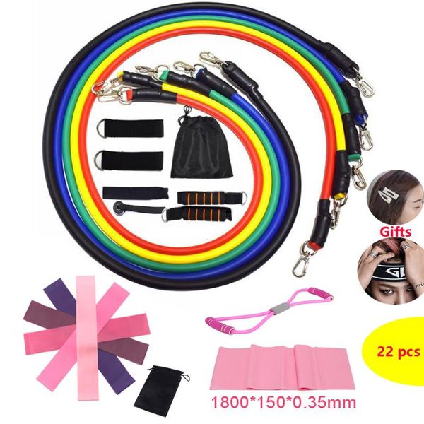resistance bands 22 pcs set exercise fitness sports elastic workout pull rope trainer gym equipment for home bodybuilding
resistance bands 22 pcs set exercise fitness sports elastic workout pull rope trainer gym equipment for home bodybuilding