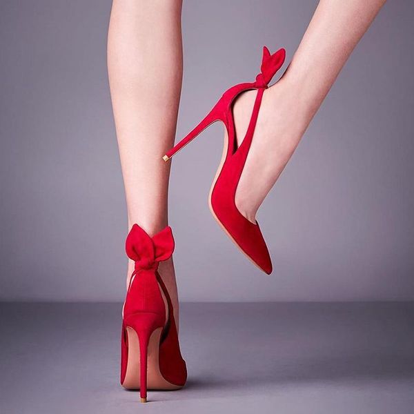 dress shoes ladies simple back bowtie cut out wedding pumps stiletto high heels pointed toe woman suede leather celebrity, Black
dress shoes ladies simple back bowtie cut out wedding pumps stiletto high heels pointed toe woman suede leather celebrity, Black