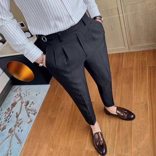 men's suits & blazers all match business formal wear solid men casual pants dress korean slim fit streetwear gentlemen office work trou, White;black
men's suits & blazers all match business formal wear solid men casual pants dress korean slim fit streetwear gentlemen office work trou, White;black