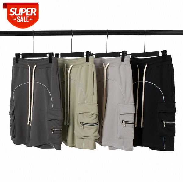 3m reflective stripe multi-pocket zipper cargo shorts solid color drawstring five-point pants men #tc3s, Black
3m reflective stripe multi-pocket zipper cargo shorts solid color drawstring five-point pants men #tc3s, Black