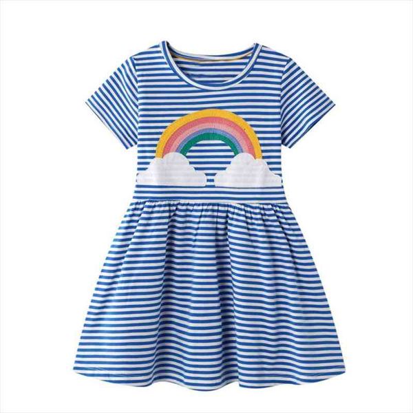baby girl with animal dresses applique vestidos striped cotton kids unicorn party for girls clothes casual 2 7y, Red;yellow
baby girl with animal dresses applique vestidos striped cotton kids unicorn party for girls clothes casual 2 7y, Red;yellow