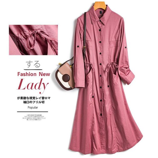 women's trench coats clothing fall long-sleeved korean waist mid-length coat, Tan;black
women's trench coats clothing fall long-sleeved korean waist mid-length coat, Tan;black
