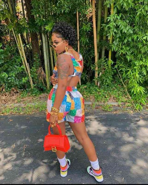 workout bandana print summer two piece sets women bra crop shorts casual outfit beach jogging suit sportwear tracksuit, Gray
workout bandana print summer two piece sets women bra crop shorts casual outfit beach jogging suit sportwear tracksuit, Gray