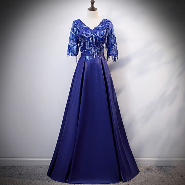 blue bride v-neck party dress women elegant slim floor-length mesh tassel wedding qipao luxury gown vestido f25i, Black;gray
blue bride v-neck party dress women elegant slim floor-length mesh tassel wedding qipao luxury gown vestido f25i, Black;gray