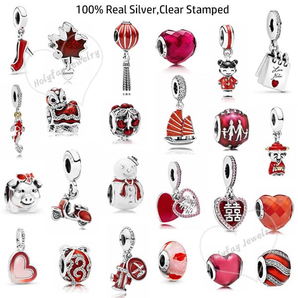 charmsy 925 sterling silver red heart charm fit original dangle beads bracelet birthday pendant jewelry diy gifts q0531, Black
charmsy 925 sterling silver red heart charm fit original dangle beads bracelet birthday pendant jewelry diy gifts q0531, Black