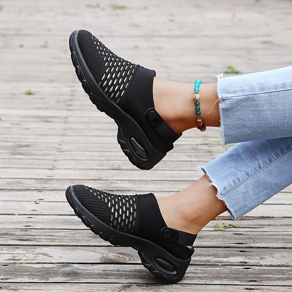 sandals 2021 women shoes casual increase cushion non-slip platform sandal for breathable mesh outdoor walking slippers, Black
sandals 2021 women shoes casual increase cushion non-slip platform sandal for breathable mesh outdoor walking slippers, Black