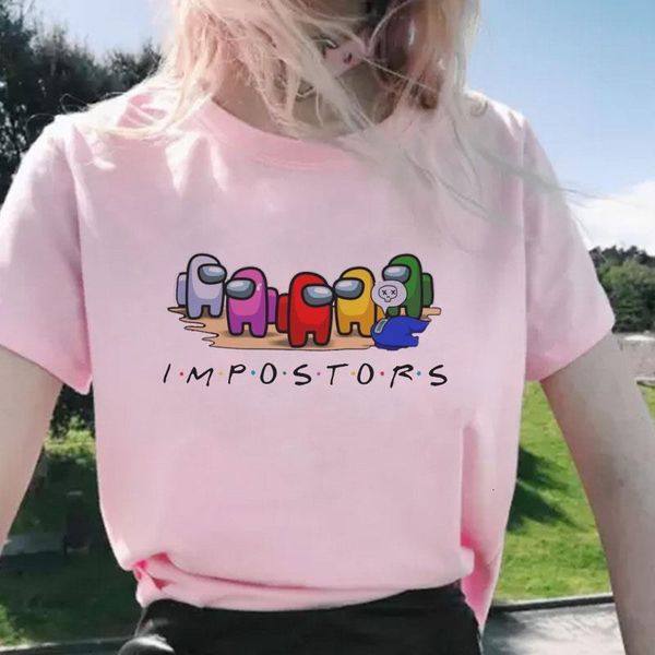 summer video game among us fun kawaii t shirt women harajuku anime t-shirt impostor fashion graphic pink tshirt hip hop tees, White
summer video game among us fun kawaii t shirt women harajuku anime t-shirt impostor fashion graphic pink tshirt hip hop tees, White