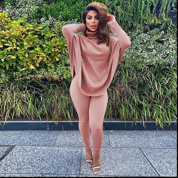 casual fall winter two piece womenpant set turtleneck batwing sleeve long fitness pants women fashion clothing matching sets, White
casual fall winter two piece womenpant set turtleneck batwing sleeve long fitness pants women fashion clothing matching sets, White