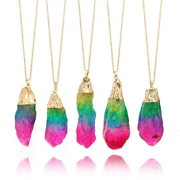 pendant necklaces natural stone crystal teeth necklace jewelry lady tri-color candy color irregular sweater chain woman exquisite gift, Silver
pendant necklaces natural stone crystal teeth necklace jewelry lady tri-color candy color irregular sweater chain woman exquisite gift, Silver