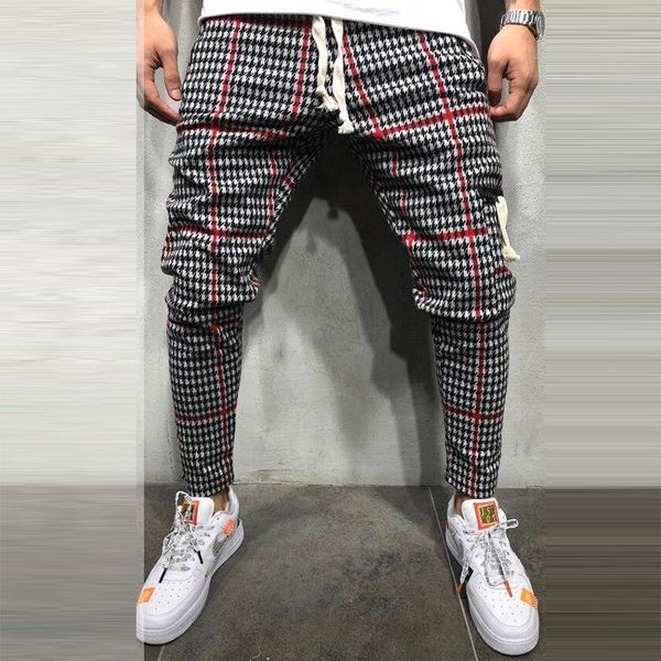 men's pants casual mens elastic skinny pencil 2021 spring fashion plaid printing slim trousers summer harajuku men clothing streetwear, Black
men's pants casual mens elastic skinny pencil 2021 spring fashion plaid printing slim trousers summer harajuku men clothing streetwear, Black