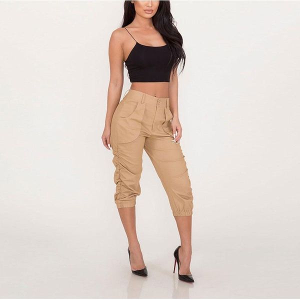 women's pants & capris fashion summer trousers elastic waist boho elegant lady cropped orange casual high office female, Black;white
women's pants & capris fashion summer trousers elastic waist boho elegant lady cropped orange casual high office female, Black;white