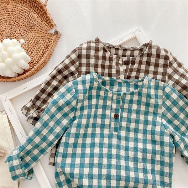 milancel spring new kids clothes long sleeve o-neck plaid shirts 210306, White;black
milancel spring new kids clothes long sleeve o-neck plaid shirts 210306, White;black