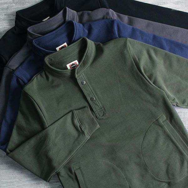 men's hoodies & sweatshirts autumn american retro pullover stand collar deck fashion washed old knitted heavyweight terry cloth jacket, Black
men's hoodies & sweatshirts autumn american retro pullover stand collar deck fashion washed old knitted heavyweight terry cloth jacket, Black