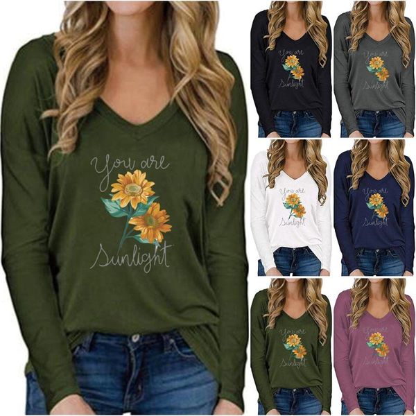 women's t-shirt chrysanthemum prinshirt women long sleeve loose tshirts autumn winter fashion tee female v-neck tees, White
women's t-shirt chrysanthemum prinshirt women long sleeve loose tshirts autumn winter fashion tee female v-neck tees, White