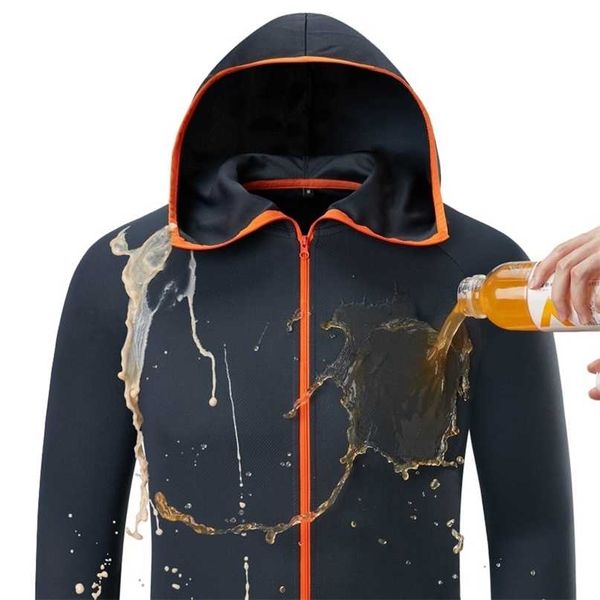 summer jacket men hood lightweight waterproof quick dry techwear coat thin sun uv protection male casual sunscreen windbreaker 211110, Black;brown
summer jacket men hood lightweight waterproof quick dry techwear coat thin sun uv protection male casual sunscreen windbreaker 211110, Black;brown