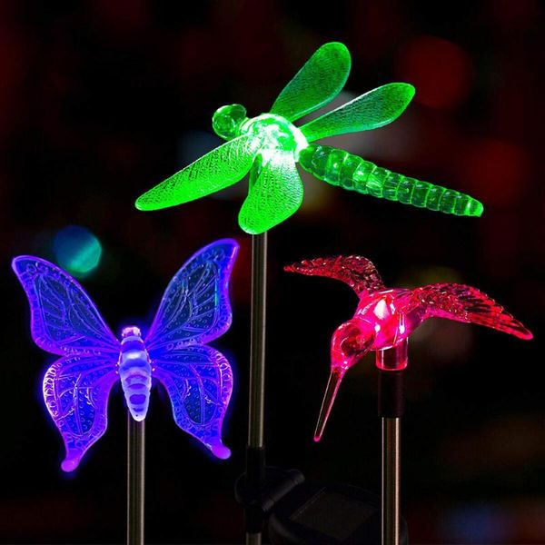 solar lamps multicolor led stake lights outdoor dragonfly/butterfly/bird lawn garden landscape pathway
solar lamps multicolor led stake lights outdoor dragonfly/butterfly/bird lawn garden landscape pathway