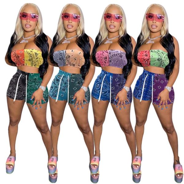 women's tracksuits two piece sets paisley print club tube shorts womens summer clothing spliced sleeveless mini short street wear c, Gray
women's tracksuits two piece sets paisley print club tube shorts womens summer clothing spliced sleeveless mini short street wear c, Gray