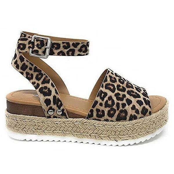 new style summer large size leopard rome sandals thick base with ladies open toe platform sandals chaussures women, Black
new style summer large size leopard rome sandals thick base with ladies open toe platform sandals chaussures women, Black