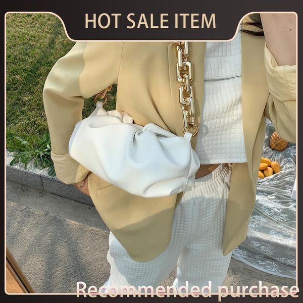thick bag dumpling clip color casual cloud pleated women bags 2021 women's solid women chains handbags purse day shoulder clutch vaxfx
thick bag dumpling clip color casual cloud pleated women bags 2021 women's solid women chains handbags purse day shoulder clutch vaxfx