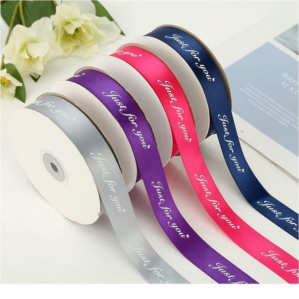 50m/roll 25mm just for you printed polyester ribbon for wedding party decorative diy christmas ribbon bow gift wrapping jllyhq, Pink;blue 
50m/roll 25mm just for you printed polyester ribbon for wedding party decorative diy christmas ribbon bow gift wrapping jllyhq, Pink;blue